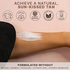 Tanning Lotion Self Tanner - USA Made with Natural and Organic Ingredients Non Toxic Sunless Browning Lotion, Best Gradual Tanner for Men and Women, Streak-Free Fake Tan, Fair to Medium