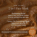 KORA Organics Turmeric Brightening & Exfoliating Mask, Multi-Use Facial Scrub, Polish & Illuminate, Certified Organic Exfoliating Face Mask, Cruelty Free, 1.01 fl oz - Face Scrub