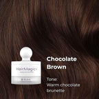 Rumi Cosmetiques HairMagic+ Root Touch Up Powder – Instant Gray Hair Coverage & Hairline Filler – Water-Resistant, Natural Finish, Nourishing Formula with Argan Oil & Vitamin E (Chocolate Brown)