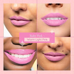 Aromi Matte Liquid Lipstick | Light Pink Lip Color for Women, Smudge Proof, Long-lasting, Waterproof, Vegan, Handmade (Baby Pink)