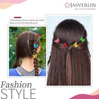 Colorful Mini Butterfly Hair Clips Claw Y2K 90s Cute No Slip Accessories for Women Girls Kids Thin Thick Curly Hair 50 pcs Set Bulk (Basic Color)