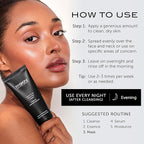 111SKIN Black Diamond Contour Firming Mask, Hydrating Overnight Face Mask with Hyaluronic Acid & Diamond Peptides That Helps Reduce Fine Lines and Wrinkles at Night for All Skin Types, 2.54 fl oz