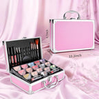 Makeup Kit for Women Girls, Fashionable Make Up Present Set for Beginners Professionals Traveler with Case, Makeup Essential with Eyeshadow Palette, Lip Gloss, Mascara,Foundation Face Primer(Pink)