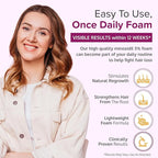 Minoxidil for Women 5% Foam - Helps Restore Top of Scalp Hair Loss and Support Hair Growth for Women, Regrowth with Unscented Topical Treatment for Thinning Hair (5% Foam 4-Month Supply)