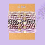 Hair Ties No Damage - 10PCS Ponytail Holders - Elastic Hair Ties for Thick Hair - Braided Hair Bands for Women Girls's Hair - Violet
