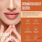 Lip Mask with Peach & Orange – Hydration, Lip Repair for Dry Cracked Lips & Smoothing – Dermatologist Tested, Korean Lip Care – 95% Natural, Clean Beauty, Cruelty-Free – 1 Pack