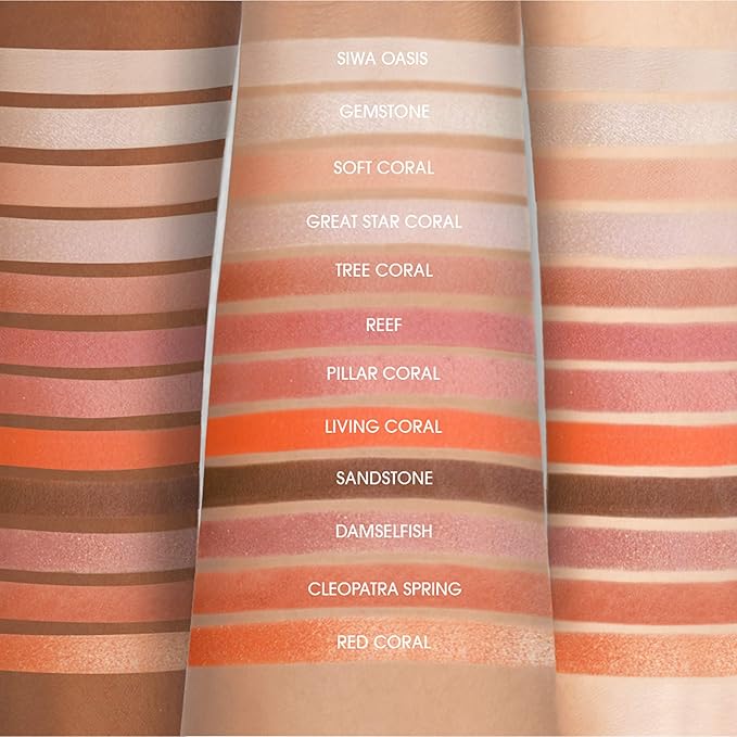 EBIN NEW YORK Coral Oasis - Secret of Pharaoh Eyeshadow Palette, Highly Pigmented and Blendable, Cruelty-Free, Long-Lasting Matte & Shimmer