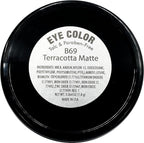 Terracotta Matte Pink Beige Mauve Pressed Powder Single Vegan Eyeshadow; Talc, Paraben & Cruelty Free