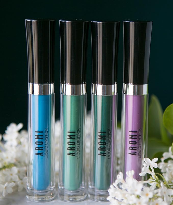 Aromi Pastel Purple Matte Liquid Lipstick | Long-Lasting Lip Color, Vegan Makeup, Cruelty-free Beauty, Handmade (Lavender Fields)