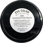 Seashell Light Pink Opaque Matte Pressed Powder Single Vegan Eyeshadow; Talc, Paraben & Cruelty Free