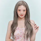 eZn Pudding Hair Dye, Ammonia-Free, Semi-Permanent DIY Korean Hair Dye Color with Keratin, Odorless Gentle for Sensitive Skin No Skin Irritation (Ash Beige Gray)