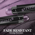 Purple Eyeshadow Stick 6PCS Set, Metallic Shimmer Matte Cream Eye Shadow Palette Brightener Pencil Crayon, Halloween Makeup - BLUEBERRY