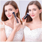 LORYP 4 Pcs Full Face Professional Makeup Brushes Set with Retractable Kabuki Airbrush For Powder,Liquid,Cream,Angled Blush Brush, Foundation Brush, Tapered Highlight Brush