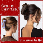 TOCESS 8 Pack Jumbo Hair Claw Clips for Women, Big 4.33 Inch Matte Finish Claw Clips, Durable Non-Slip Rectangle Claw Set for All Girls Hair Types like Thick, Thin, Wavy, or Straight Hair