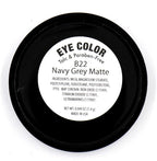 Navy Blue Grey Gray Silver Matte Opaque Vegan Pressed Powder Single Eyeshadow; Talc, Paraben & Cruelty Free