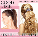 12Pcs Satin Scrunchies, Silver Gray Satin Hair Ties Elastic Hair Bands Ponytail Holder Hair Accessories for Women Girls