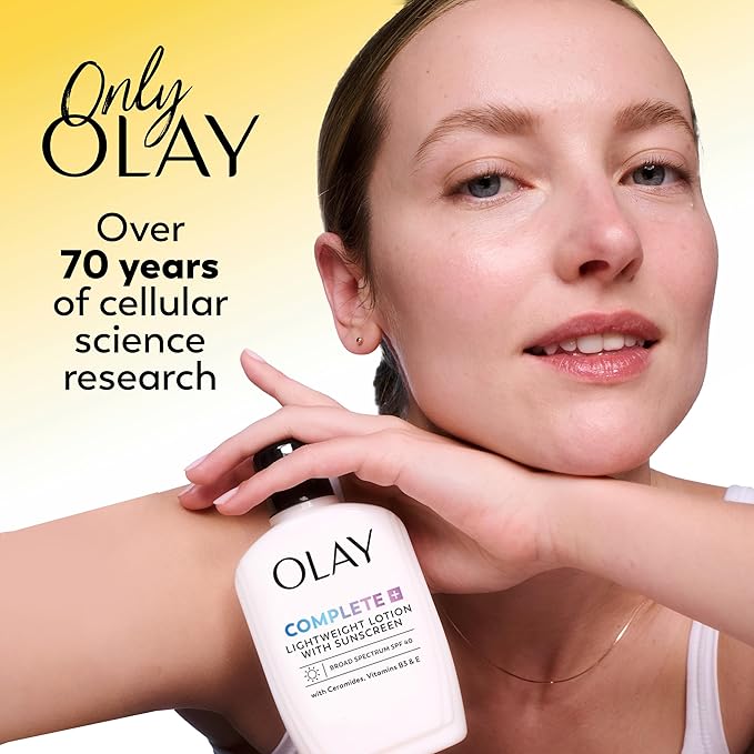 Olay Face Moisturizer, Complete All Day Moisturizer With Sunscreen Broad Spectrum SPF 15 - Sensitive, 4 fl. Oz, 1 unit