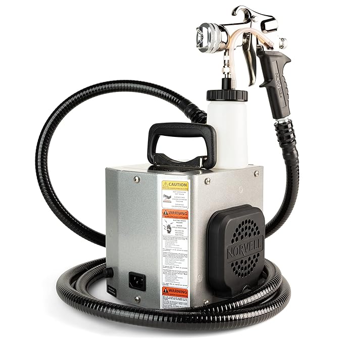 Norvell Mobile Z3000 Professional HVLP Spray Tan Machine with 10-Foot Hose & Z-Gun – Powerful and Built To Last, Premium Lightweight Self Tan Applicator for Flawless, Even, Natural Looking Results