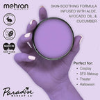 Mehron Makeup Paradise Makeup AQ Pro Size | Stage & Screen Performance, Face & Body Painting, Beauty, Cosplay, and Halloween | Water Activated Face Paint, Body Paint 1.4 oz (40 g) - Purple