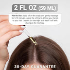 Dr. Berg Scalp & Hair Serum (Improved Formula) with Vitamin D3 & E - Clinically Tested, Paraben- and Sulfate-Free Hair Oil for Women & Men - Includes Rosemary Oil, Castor Oil & Jojoba Oil - 2 Fl oz