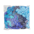 MEEDEE Ombre Blue Hair Accessories - 100 Pack Soft Ribbon Knotted Hair Ties for Women, No Crease, No Damage, Ouchless, Ideal for Ponytails, Yoga, and Bracelets