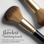 LAURA GELLER NEW YORK Setting Powder Brush - Makeup Brush for Setting - Set Face Makeup without Caking - Smooth Finish