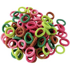 Mini Small Glittering Hair Ties All Hair Types Seamless Glitter Hair Ponies Elastics Ponytail Holders Hair Scrunchies Hair Accessories Baby Girls Kid Children 100 pcs