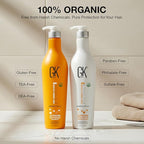 GK HAIR Color Protection Shield Shampoo and Conditioner – Blocks UV/UVA Rays – Color Treated Hair from Fading – Deep Hydration, Frizz Control, Restores Softness and Hydration