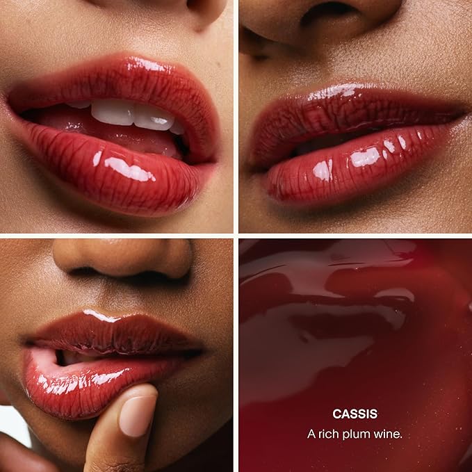 U Beauty The PLASMA Tinted Lip Compound - Anti-Aging & Anti-Wrinkle Lip Gloss, Hyaluronic Acid, Shea Butter & Peptides for Hydration & Plumping,Cassis - 15 mL