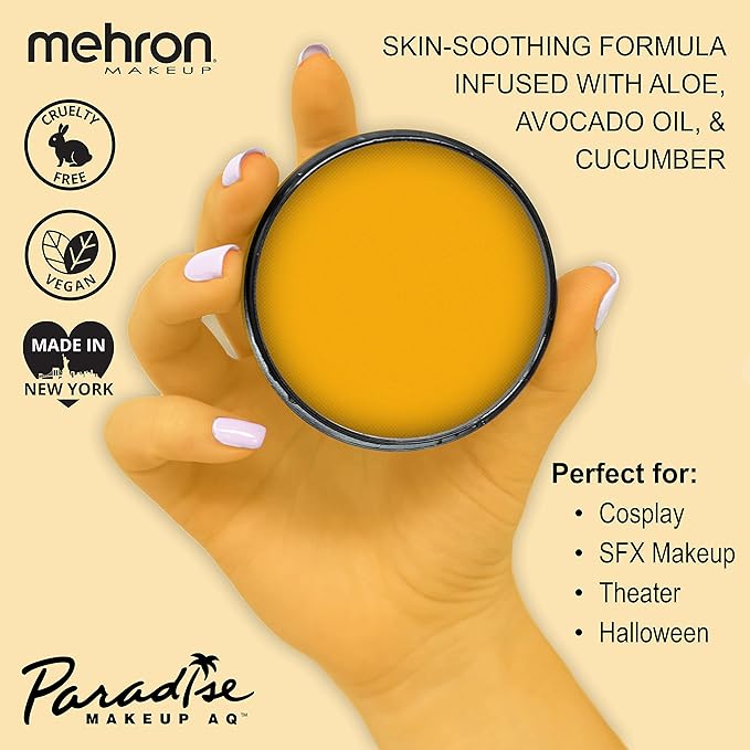 Mehron Paradise Makeup AQ 40g Face & Body Paint (Mango)