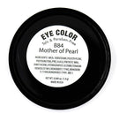 Mother of Pearl Frosted White 100 Pure Ivory Nude Beige Shimmer Pressed Powder Single Vegan Eyeshadow; Talc, Paraben & Cruelty Free
