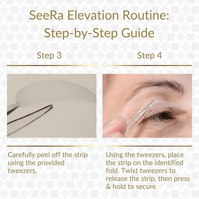 SeeRa: Instant Lifting Eyelid Tape for Hooded & Droopy Eyes - Hypoallergenic, Waterproof, Invisible Eye Lift Strips, Non-Surgical, Eyelid Lifters & Stickers-90pcs (4mm-7mm) (4mm-Petite)