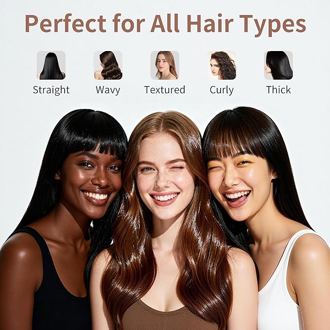 Hair Brush Professional for Women Men Paddle Detangling Brush for Wet Dry Curly Thick Straight Hair Shaping Defining Curls wood round