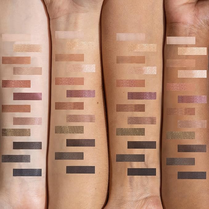 OFIR Shimmer 12-Shade Eyeshadow Palette | Buildable Pigment Adds Depth | Talc Free Eye Shadow Palette Makeup | Lightweight Powder Enhances Radiant Looks (Earthy Tones)