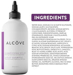 Alcôve - Violet Shampoo - Evening Primrose Oil, Mango Extract, and Argan Oil - Sulfate-Free - Blonde Hair - Colored Hair - Neutralize Yellow Tones - Refresh Highlights - Color-Safe -10oz