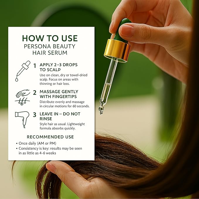 Hair Growth Serum – Advanced Biotin with Caffeine, Peptides, Botanical Extract for Thicker, Fuller, Longer Hair, Reduces Hair Thinning, Hair Regrowth Tonic, Hair Loss Treatment for Men & Women, 30ml