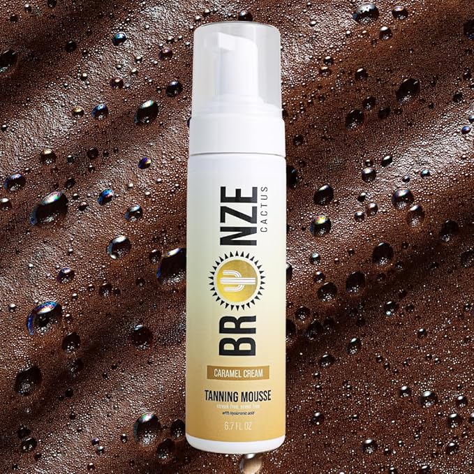 Caramel Cream Tanning Mousse | Easy Application & Instant Gratification | Dries Immediately Without Leaving You Sticky | Non-Scented, Streak Free