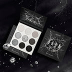 docolor Eyeshadow Palette 9 Colors Black Eyeshadow Gemstone Shadow Palette Highly Pigmented Mattes Shimmers Smokey Glitter Cream Colorful Powder Blendable Long Lasting Waterproof Makeup Palette
