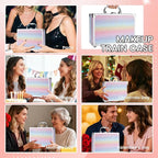 Makeup Kit for Women Girls, Fashionable Make Up Present Set for Beginners Professionals Traveler with Case, Makeup Essential with Eyeshadow Palette, Lip Gloss, Mascara,Foundation Face Primer(Rainbow)