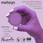 Mehron Makeup Paradise Makeup AQ Refill Size | Stage & Screen Performance, Face & Body Painting, Beauty, Cosplay, and Halloween | Water Activated Face Paint, Body Paint .25 oz (7 ml) (MAUVE)