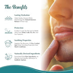 Moisturizing Tallow Lip Balm – Grass-Fed Beef Tallow with Organic Coconut Oil, Beeswax, and Vitamin E – Unscented Lip Balm Set – Travel Essential - 3-Pack