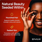 Sugar-Free Pumpkin Seed Oil Gummies (4,000mg/serving) Pumpkin Seed Oil for Hair Growth, Youthful Skin, Prostate Health, Immune & Urinary Tract Support-Natural Source of Essential Fatty Acids-60 Chews