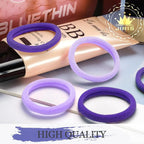 50Pcs Hair Ties for Women Girls,Cotton Seamless Hair Ties, Soft Ponytail Holders,No Crease No Damage Elastics Hair Bands with Box for Thick Heavy and Curly Hair (Set 3)