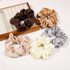 Hair Ties Scrunchies for Women's, Big Scrunchies Both for Thick Hair or Thin Hair Curl Hair No Crease Ponytail Holder No Hurt Your Hair