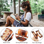 Hair Clip, 3.5 Inch Medium Hair Claw Clips 6 Pack for Women and Girls - Amber Hair Accessories