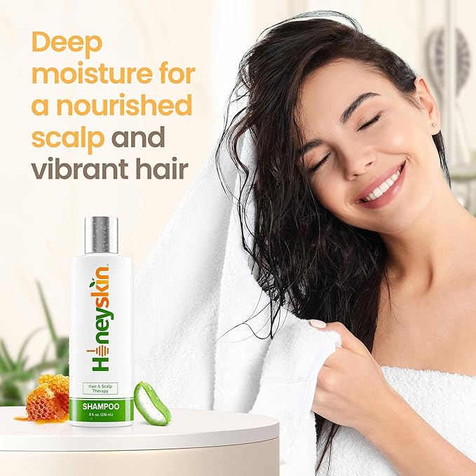 Hair Growth Shampoo for Women with Manuka Honey – Sulfate-Free Formula for Thinning Hair, Hair Loss, Color-Treated Hair, and Dry Scalp Hydration (8 oz)