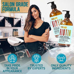 Biotin Shampoo and Conditioner Set - Volume Boosting Formula for Men and Women to Help Thinning Hair - Sulfate and Paraben Free with Thickening Properties - Volumizing Products to Improve Fullness