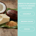 SpaScriptions Exfoliating Coconut Body Wash - 32 oz Scented Moisturizing Body Wash Scrub For Men and Women with African Black Soap for Smooth Skin and Brown Sugar for Gentle Exfoliation, Paraben Free