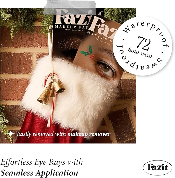 Fazit Makeup Patches - Holly Wings Eye Speckles - Glow Up Make-Up Patches - Cute Glitter Makeup Accessories for Women - Cosmetic Glitter for Face