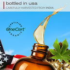 Ella & Eden Organic Castor Oil - Big 32 Fl Oz Glass Bottle - Cold-Pressed, Hexane-Free, USDA Certified, Unrefined & 100% Pure - For Hair Growth, Face, Skin